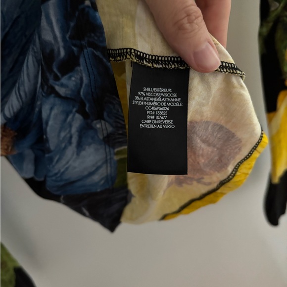 NWT Alice and Olivia Delaina Long Sleeve Floral Top - Picture 7 of 7